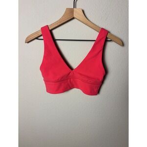 Lululemon Align V-Neck Bra Light Support A/B Cup Lip Gloss Pink Size 6